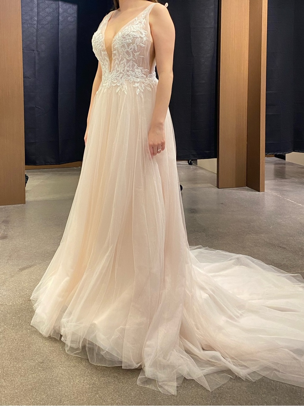 Size 8 Champagne Wedding Dress